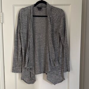 Oh Baby by Motherhood Gray Open Front Nursing Cardigan